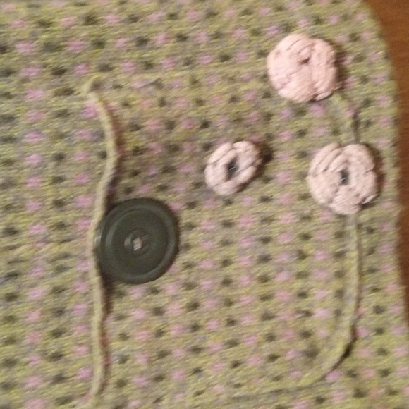 Sigrid Olsen L Lightweight Sweater Snap/Buttons Roses Lace Embellished - Picture 6 of 16